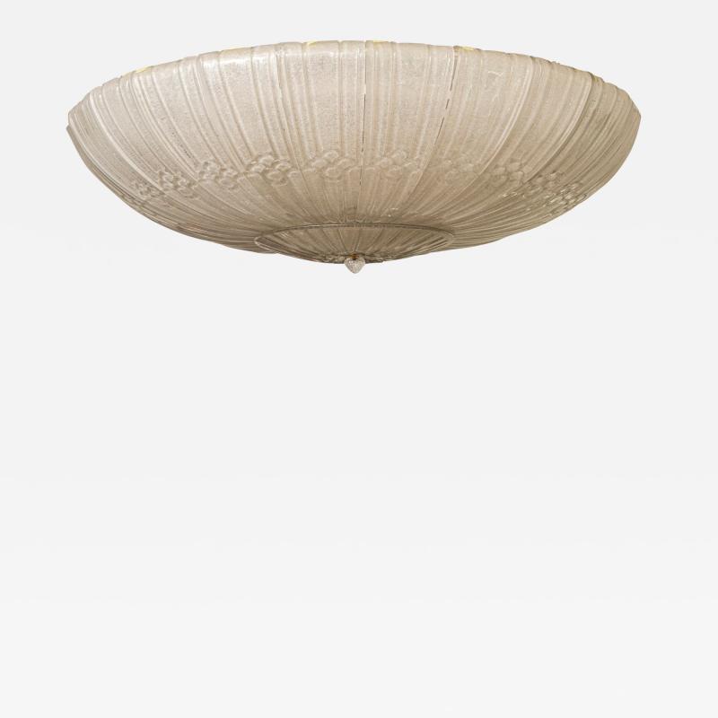  Barovier Toso Monumental Art Deco Style Dome Shaped Ceiling Fixture By Barovier UL Certified