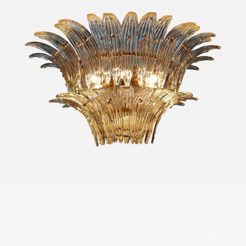  Barovier Toso Murano Chandelier Original Palmette by Barovier Toso 1960