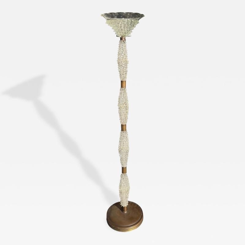  Barovier Toso Murano Glass Rostrato Barovier and Toso Floor Lamp 1940s
