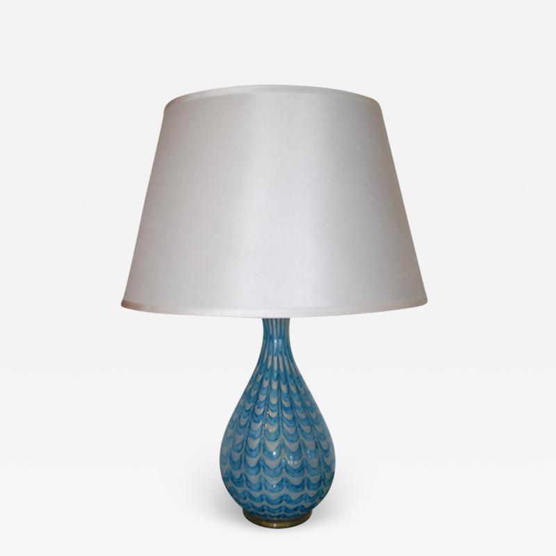 Barovier Toso Rare Graffito Barbarico Table Lamp