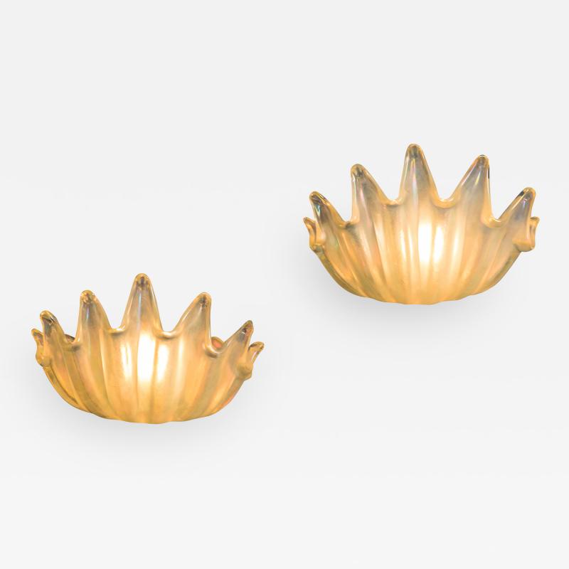  Barovier Toso Rare Pair of Sconces by Barovier Toso