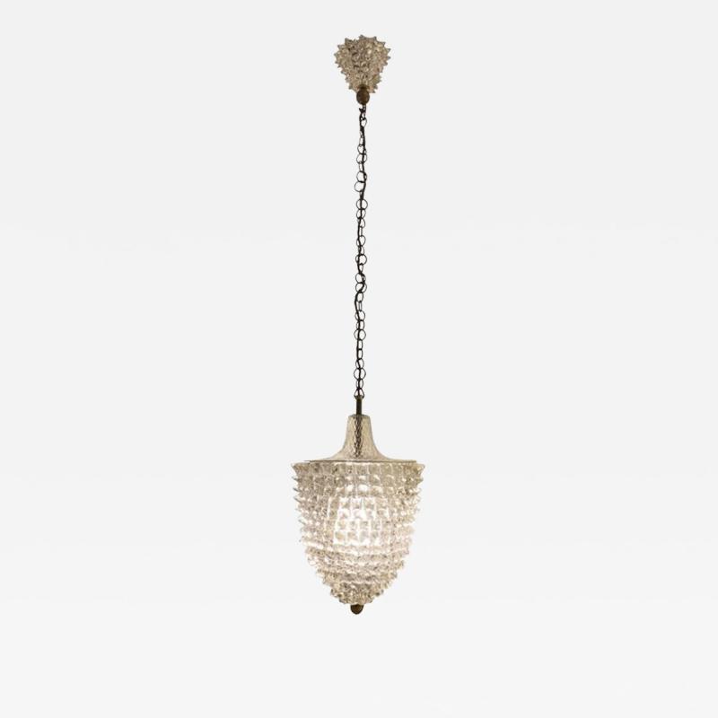  Barovier Toso Rostrato Murano Glass Pendant By Barovier