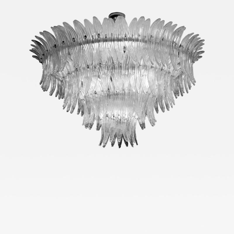  Barovier Toso Spectacular Palmette Chandelier by Barovier Toso Murano 1960s