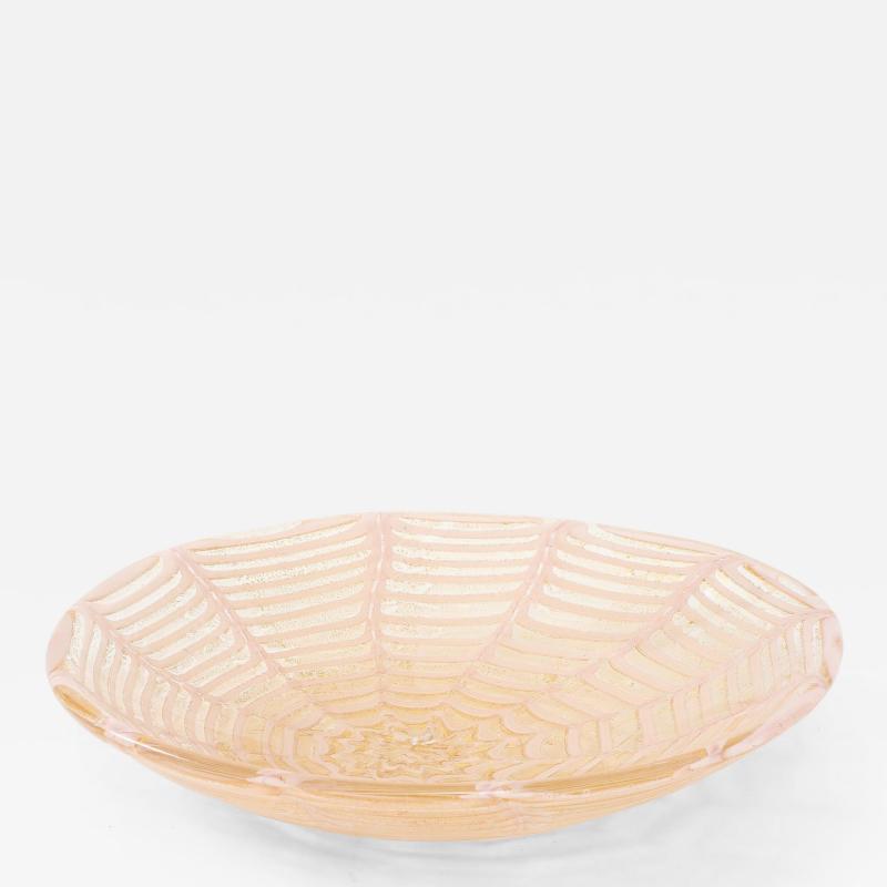  Barovier Toso Vintage Murano Barovier Graffito Glass Charger Bowl