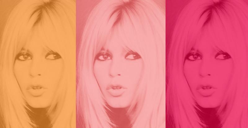  Batik Pink Bardot Triptych