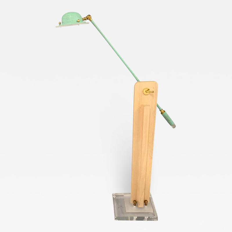  Bauer Lamp Company Memphis Style Lamp by Bauer Lamp Co in the Style of Sottsass Midcentury