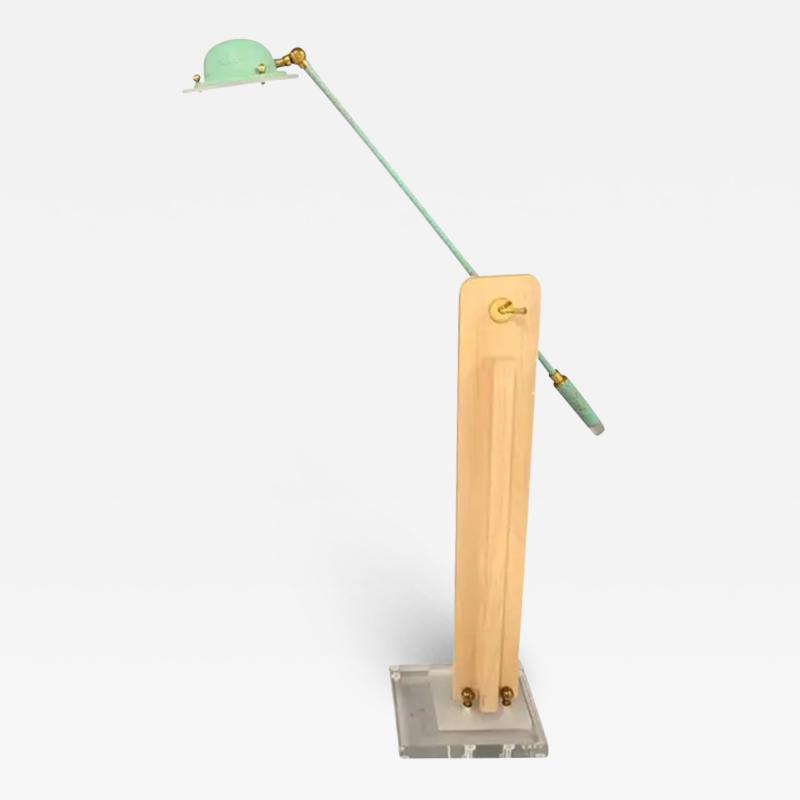  Bauer Lamp Company Memphis Style Lamp by Bauer Lamp Co in the Style of Sottsass Midcentury
