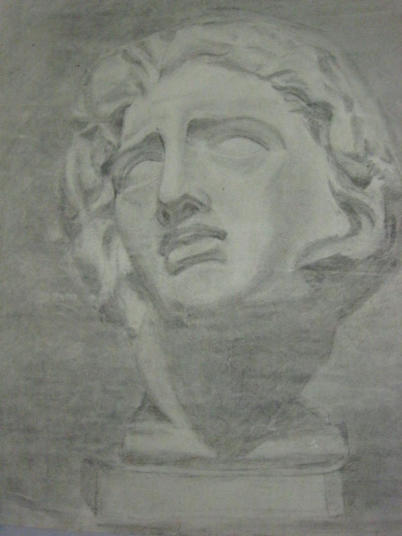  Beeldens Untitled Drawing Male Bust by Beeldens