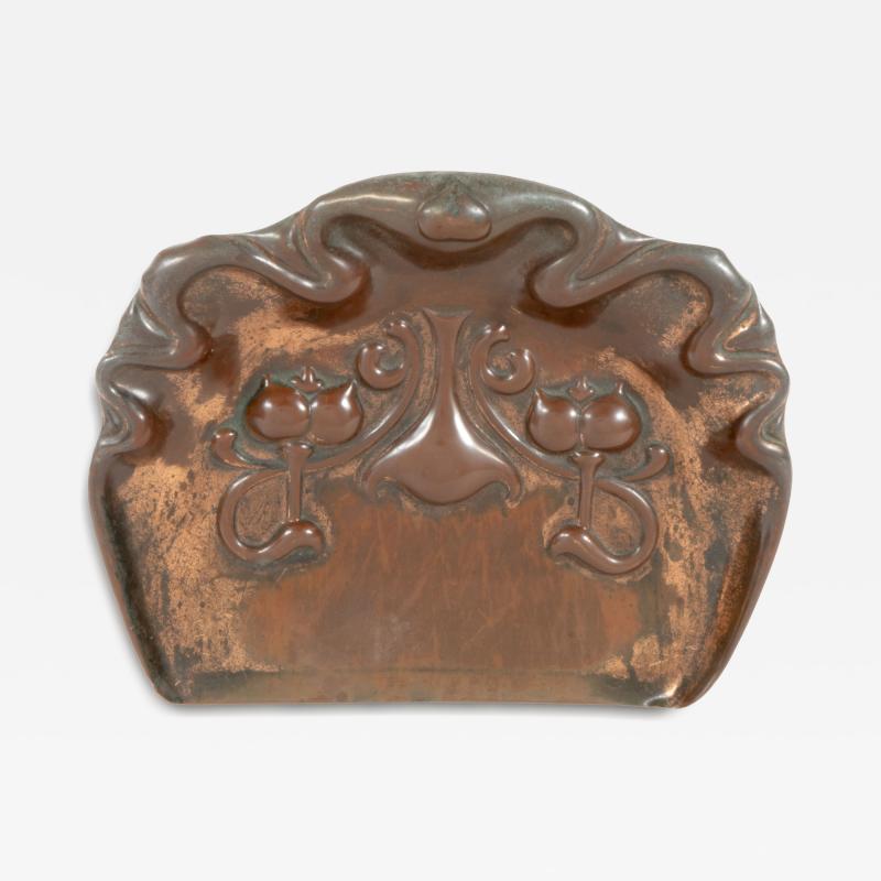  Beldray Beldray An Arts Crafts Copper Crumb Tray with Impressed Floral Decoration