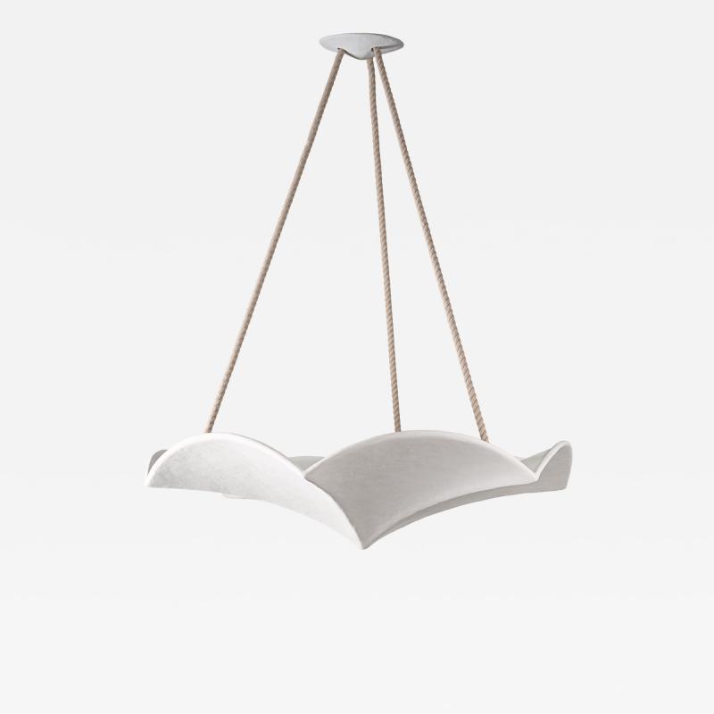  Benediko Evadoras Sculptural Chandelier in White Plaster 26 Customisable