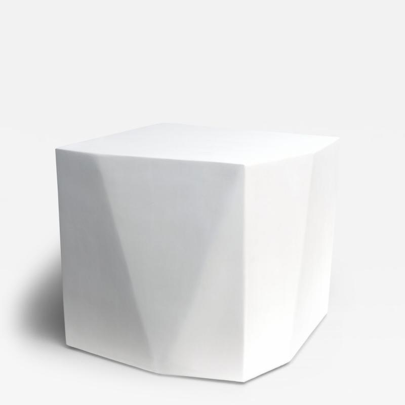  Benediko Gueridon Sculptural Side Table in Plaster Limited Edition