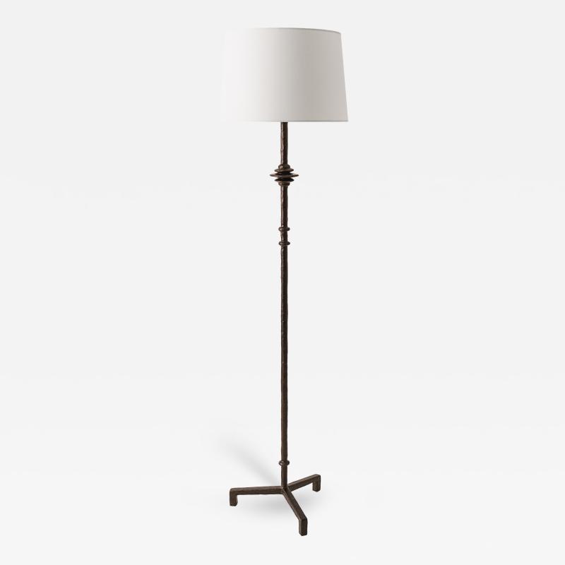  Benediko Mittis Sculptural Floor Lamp in Bronze Plaster
