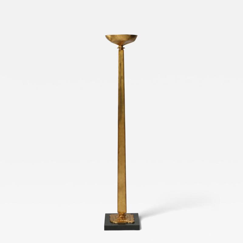  Benediko Venus Standing Candlestick Gilded in 23 Karat Gold