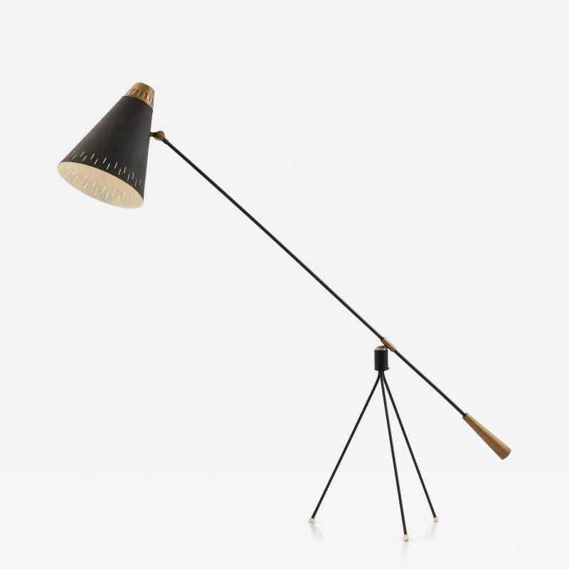  Bergboms Gilbert Watrous Floor Lamp in Brass and Lacquer by Bergboms 1950s