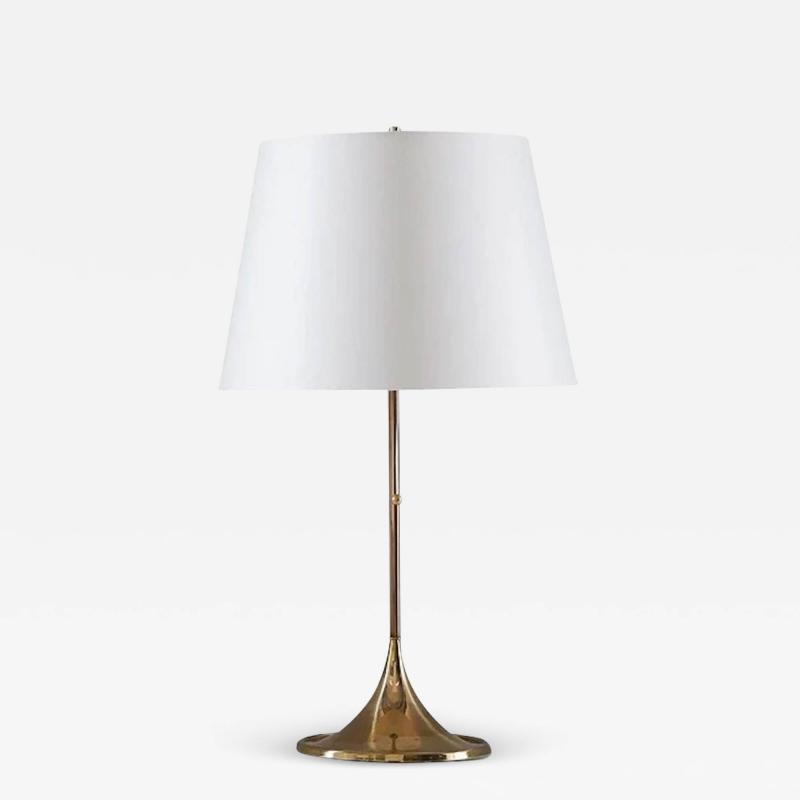  Bergboms Midcentury Swedish Table Lamp in Brass by Bergboms