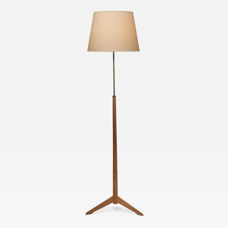  Bergboms Model G 34 Oak Floor Lamp for Bergboms Sweden 1960s