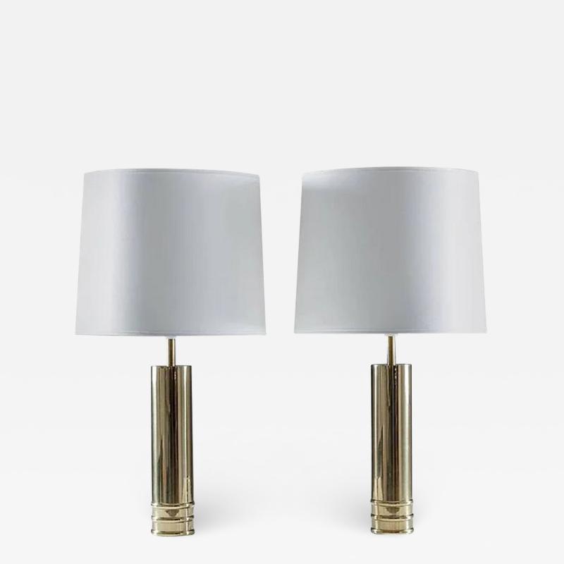  Bergboms Pair of Table Lamps in Brass by Bergboms