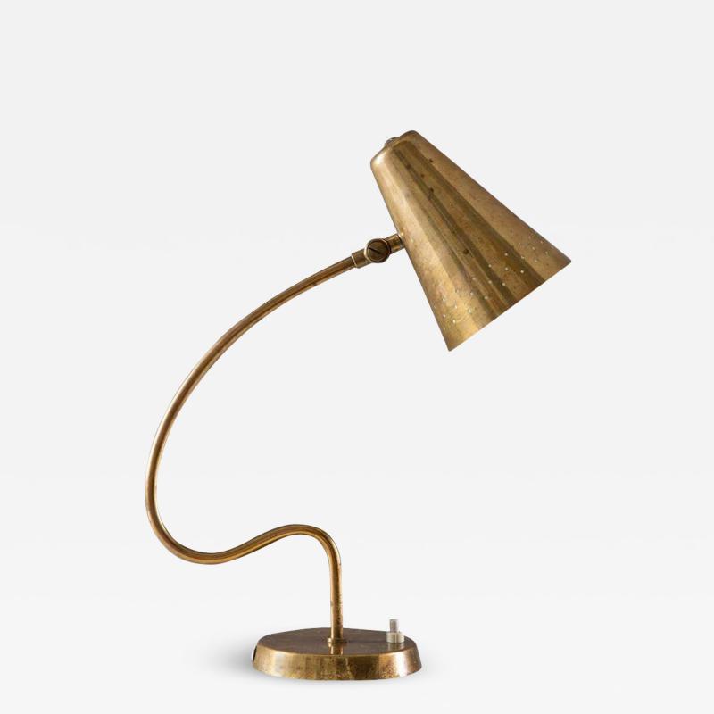  Bergboms Scandinavian Midcentury Desk Lamp in Brass by Bergboms