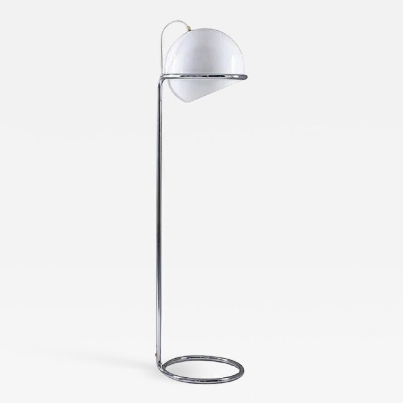  Bergboms Scandinavian Midcentury Floor Lamp in Chrome and Acrylic by Bergboms