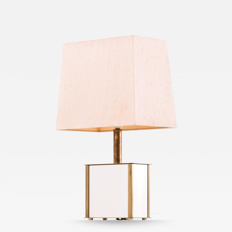  Bergboms Table Lamp in Brass and Mirrored Glass by Bergboms 1970s