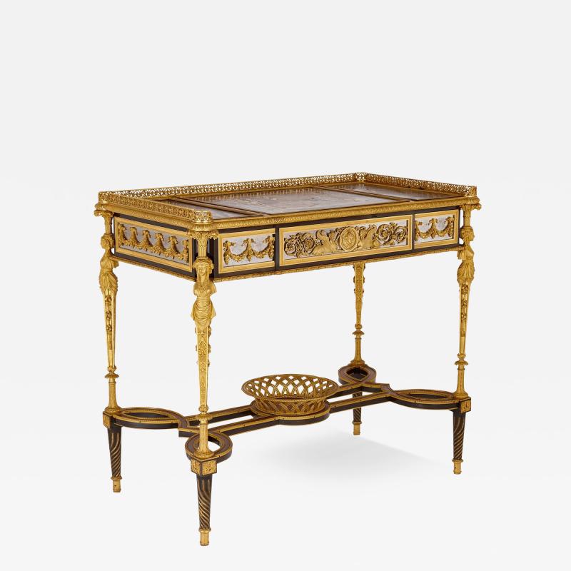  Beurdeley Antique writing table by Beurdeley after a model by Adam Weisweiler