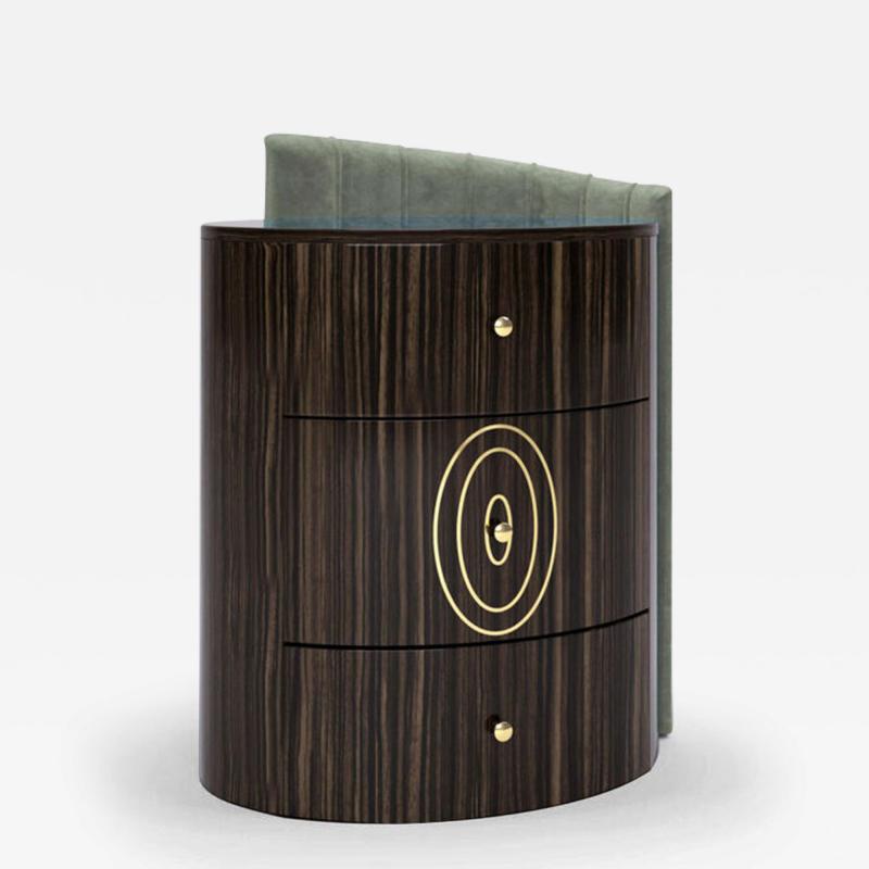  Bianchini E09020 Jane Bedside Table Ebony