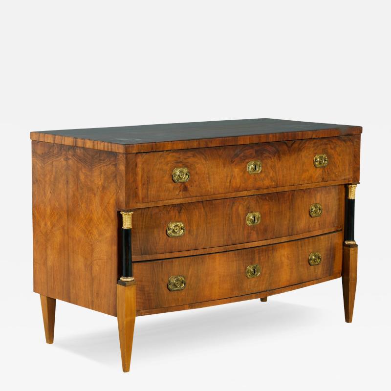  Biedermeier 19th Century Fine Biedermeier Walnut Chest of Drawers Vienna c 1825