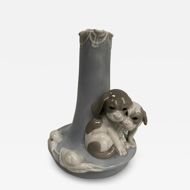  Bing Gr ndahl 1940s dog porcelain vase attributed to Bing Gr ndahl