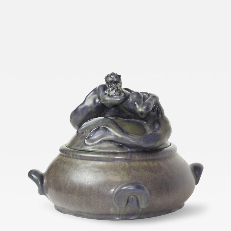  Bing Gr ndahl Mermaid Covered Bowl by Jean Rene Gauguin for Bing Gr ndahl 1930 Denmark