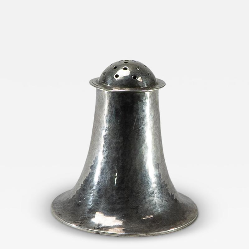  Birmingham Guild of Handicraft Guild of Handicraft Arts Crafts Silver Pepper Pot with a Flaring Base C1910