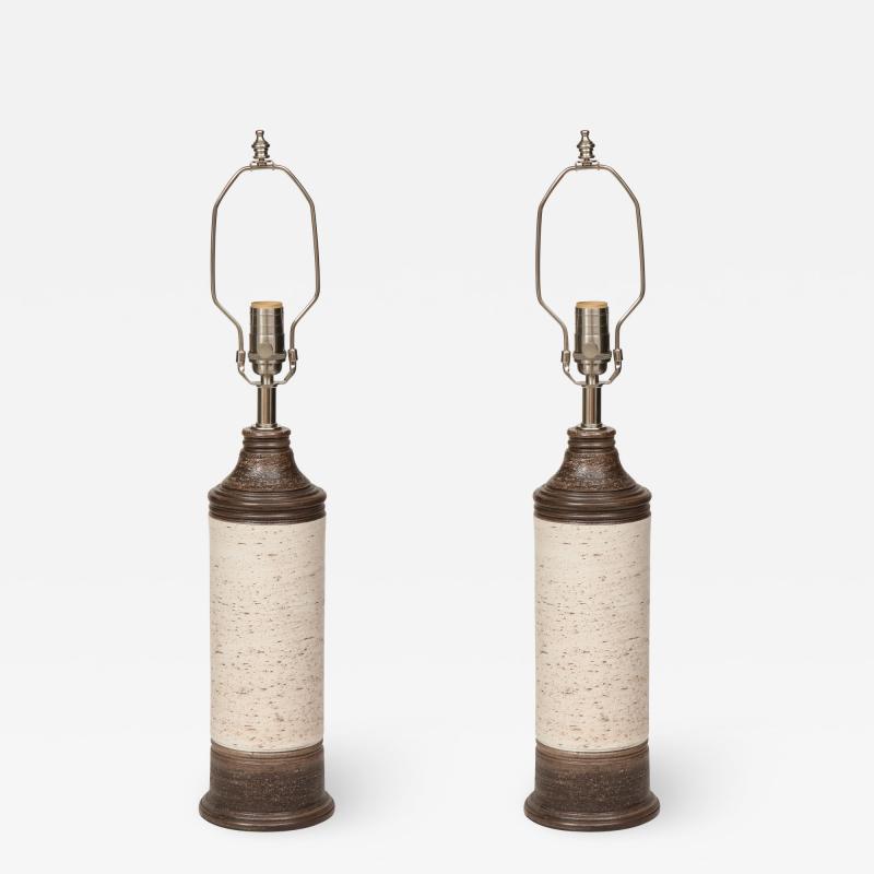  Bitossi Bitossi Brown Birch Tree Glazed Ceramic Lamps