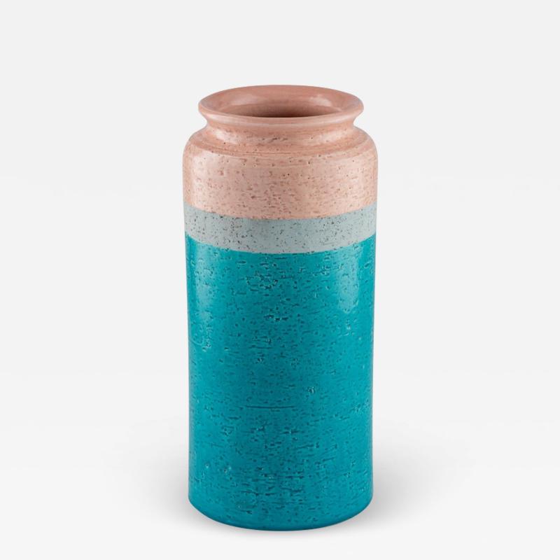  Bitossi Bitossi Vase Ceramic Blue Gray Pink