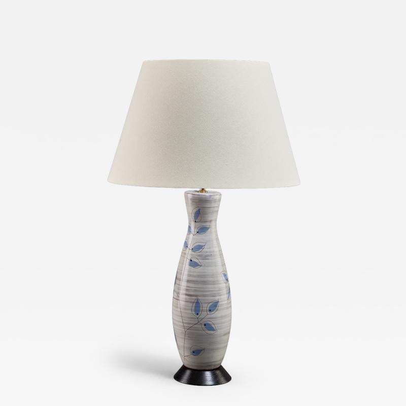  Bitossi Italian Bitossi Ceramic Table Lamp circa 1960