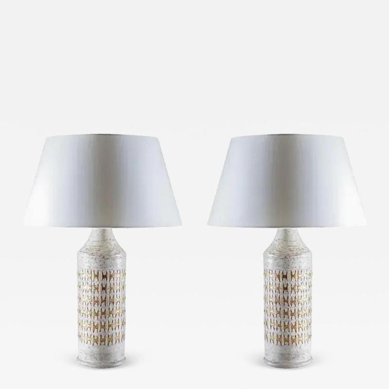  Bitossi Pair of Table Lamps by Bitossi for Bergboms