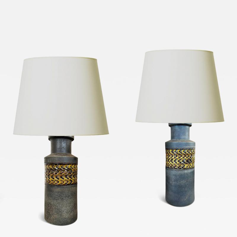  Bitossi Pair of Table Lamps by Bitossi for Bergboms