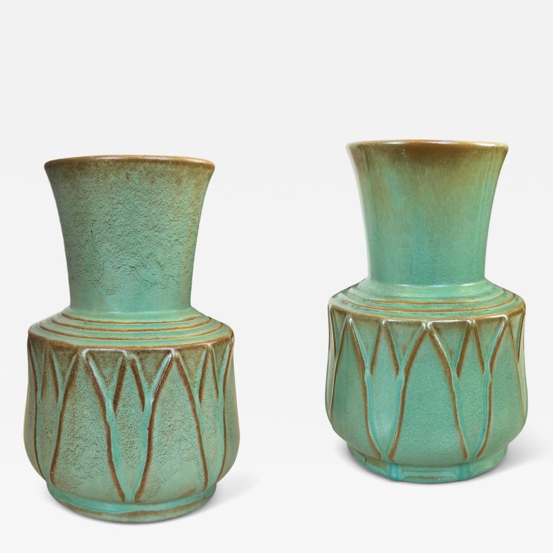  Bo Fajans Pair of Vases by Ewald Dahlskog for Bo Fajans