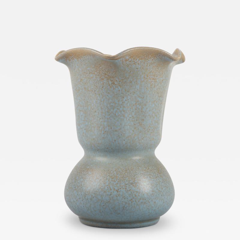  Bo Fajans Vase with Frill Lip by Ewald Dahlskog for Bo Fajans
