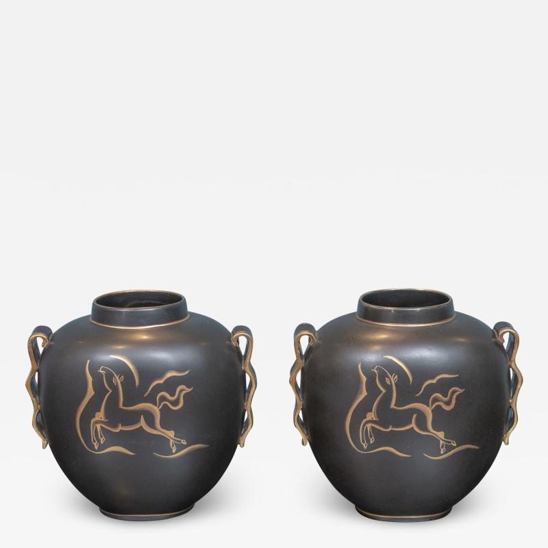  Boch Fr res Keramis Co Charles Catteau Art Deco Vases by Boch Freres Keramis Belgium