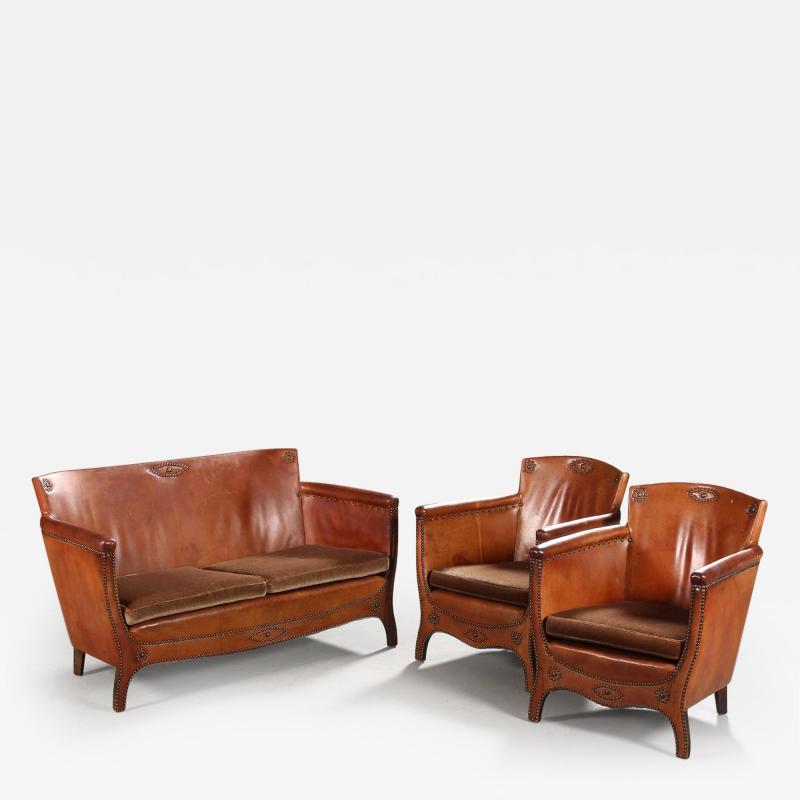  Boet Sweden Otto Schultz Lounge Chairs and Settee