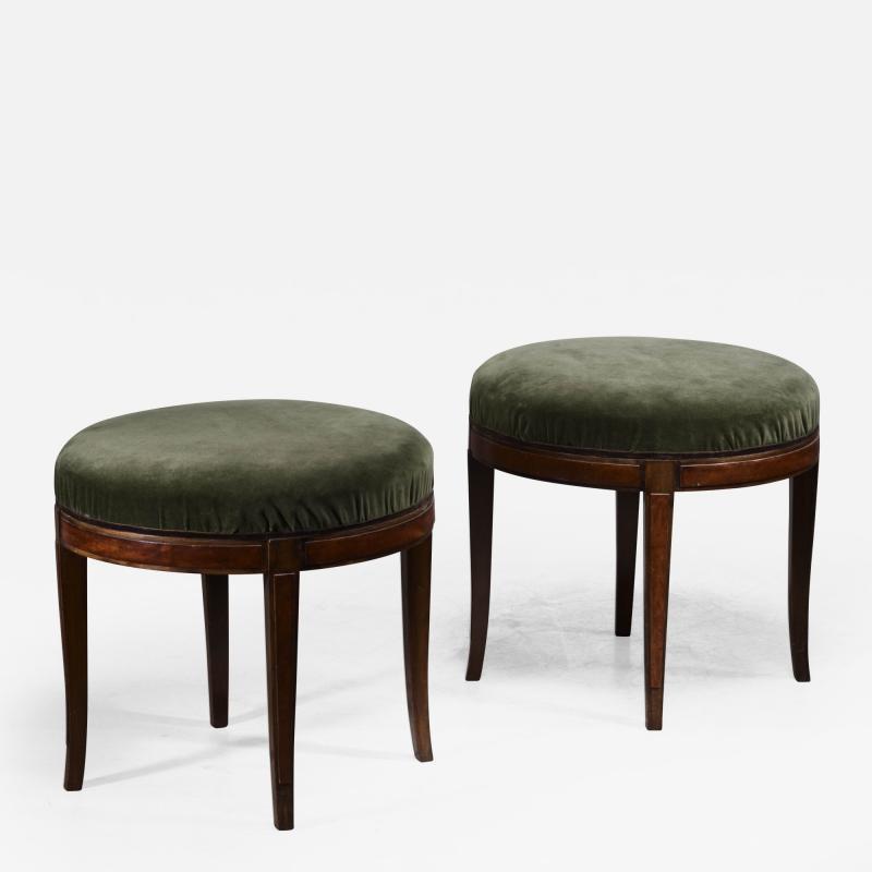  Boet Sweden Pair of Otto Schulz stools for Boet Sweden 1920s 30s