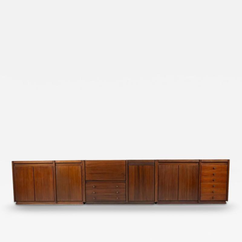  Borsani Tecno Mid Century Modern Wooden Sideboard Tecno Borsani Italy 1960s