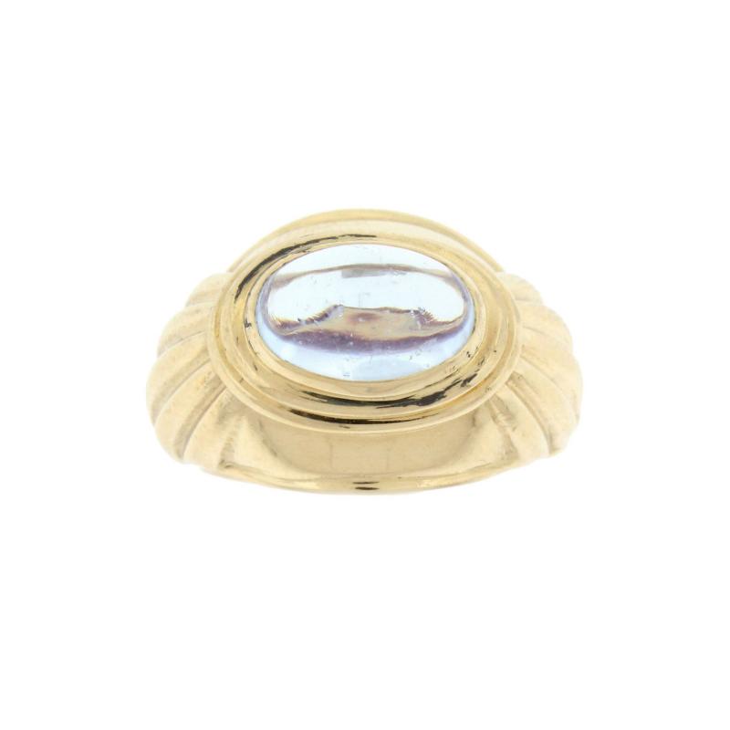  Boucheron Boucheron Cabochon Aquamarine Gold Ring