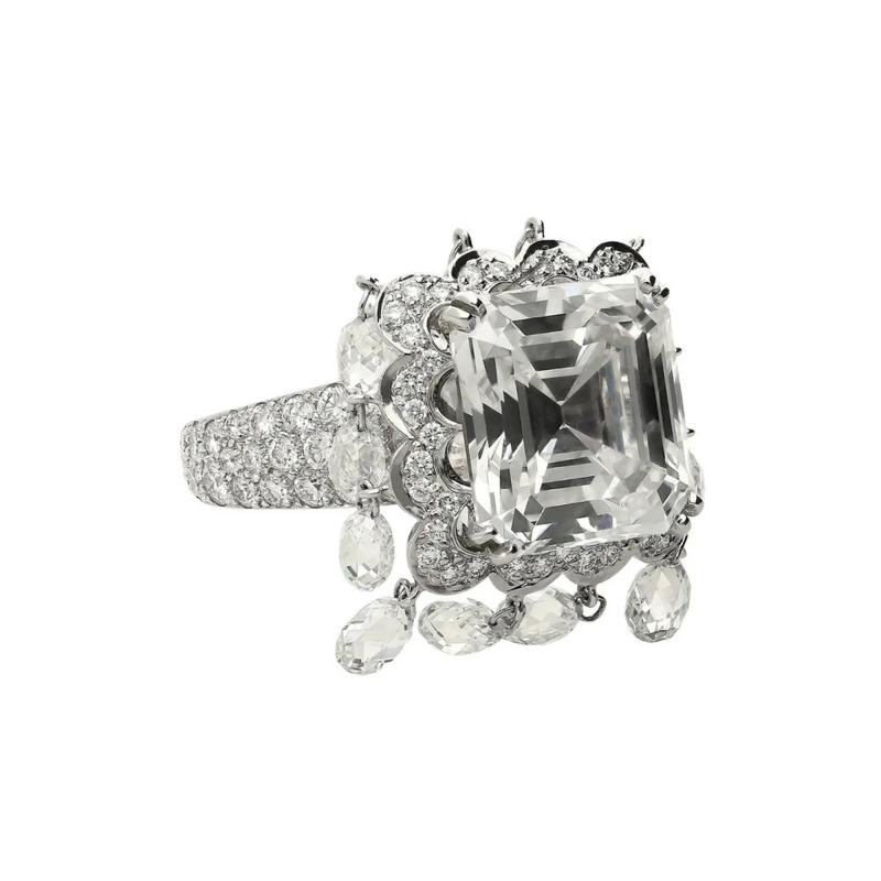  Boucheron Boucheron Laperouse 8 03 Carat Emerald Cut G VS1 GIA Certified Diamond Ring
