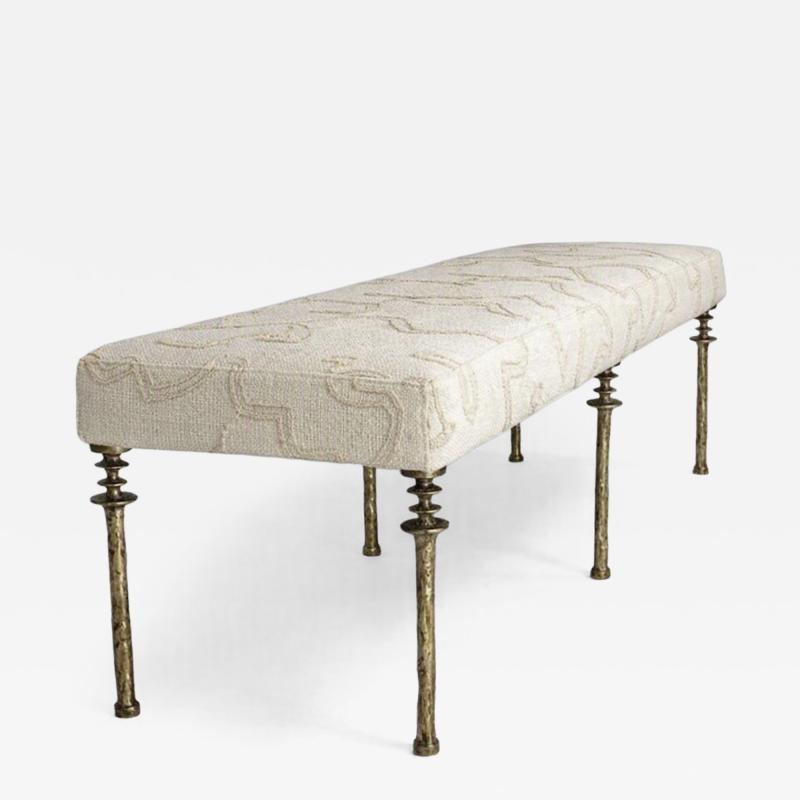  Bourgeois Boheme Atelier Gold Bronze Organic Leg Design Bench Sorgue Bench by Bourgeois Boheme Atelier 