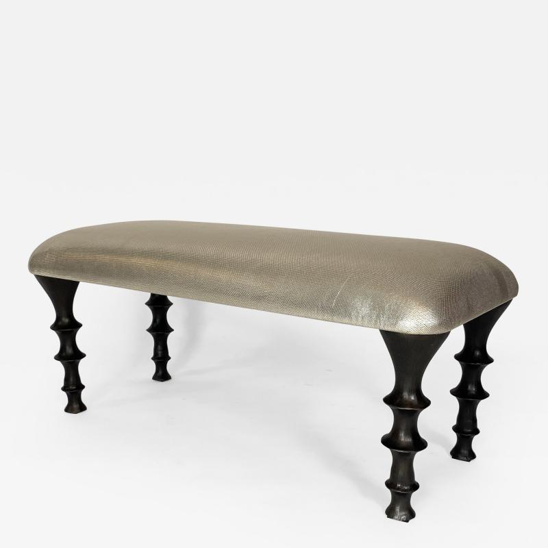  Bourgeois Boheme Atelier St Paul Bench Embossed Leather