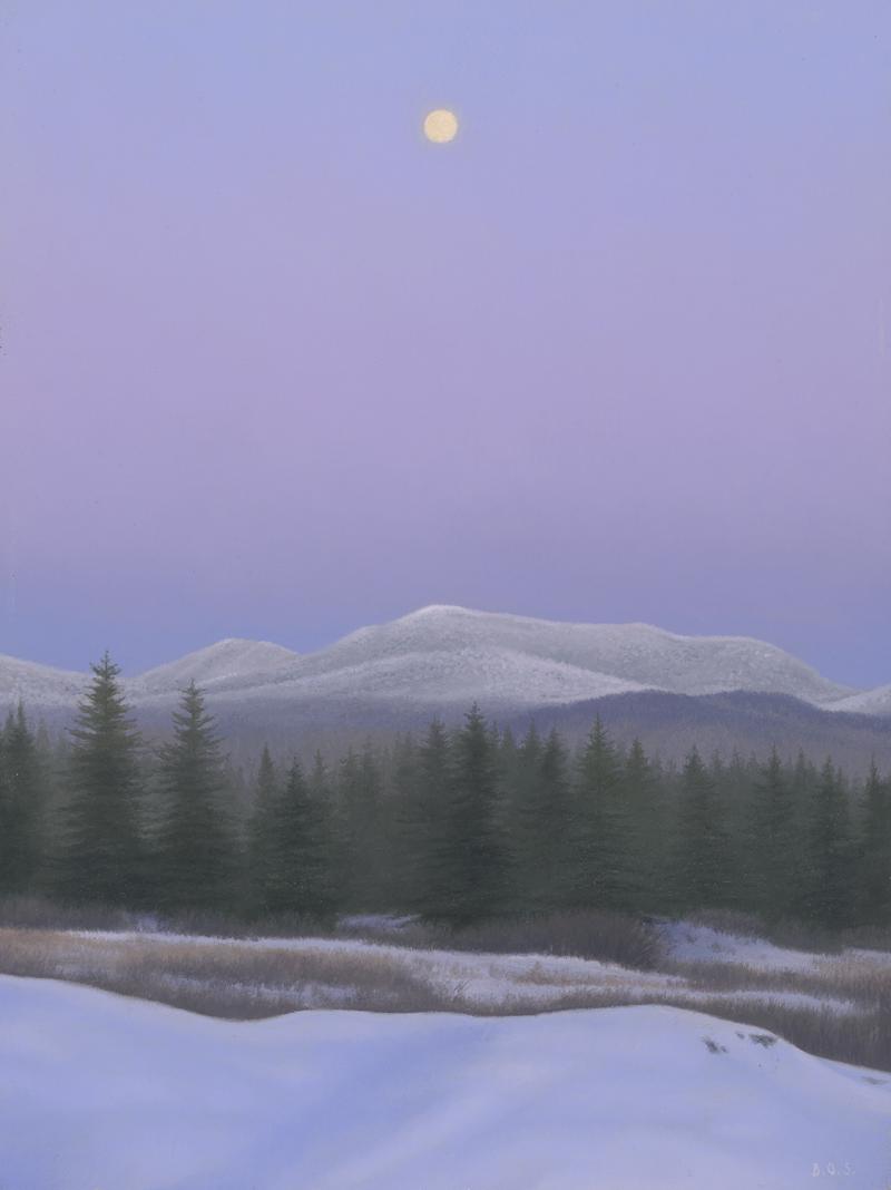  Brett Scheifflee Snow Moon over the Adirondacks