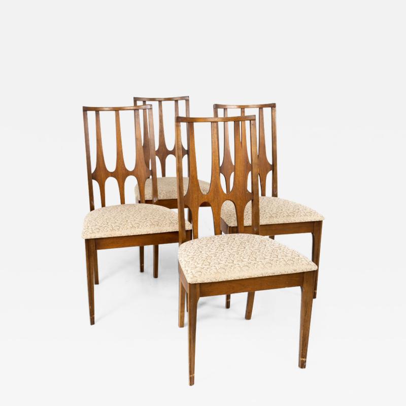  Broyhill Brasilia Broyhill Brasilia Brutalist Mid Century Walnut Dining Chairs Set of 4