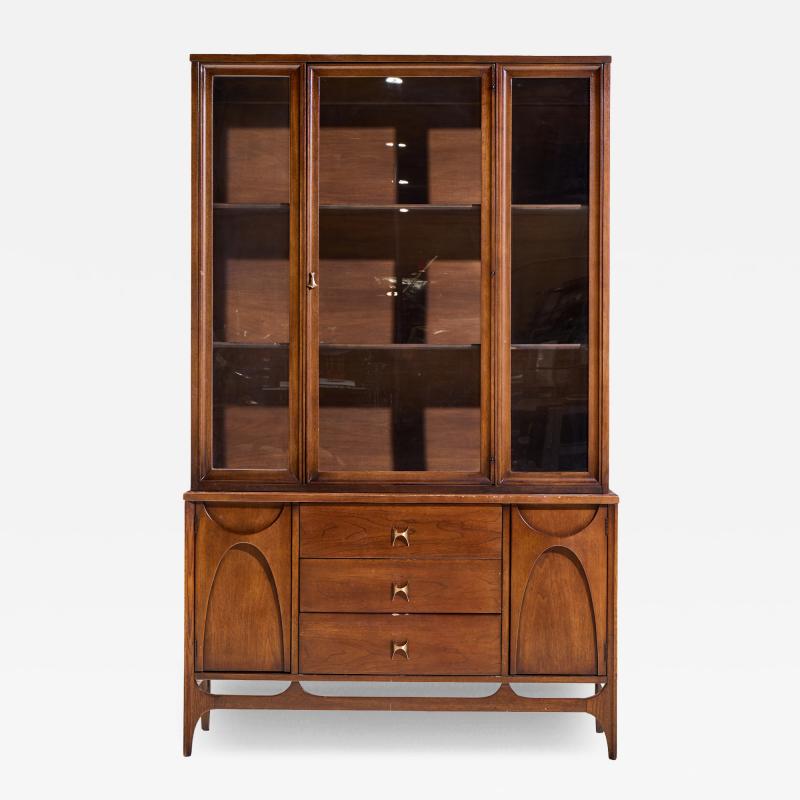  Broyhill Brasilia Broyhill Brasilia Mid Century Walnut China Cabinet