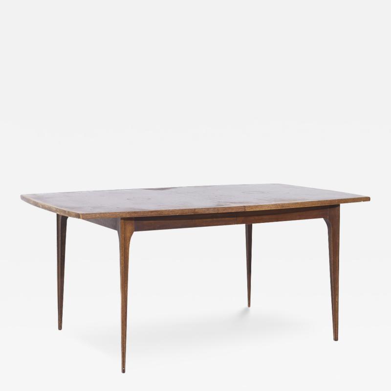  Broyhill Brasilia Broyhill Brasilia Mid Century Walnut Expanding Dining Table with 1 Leaf