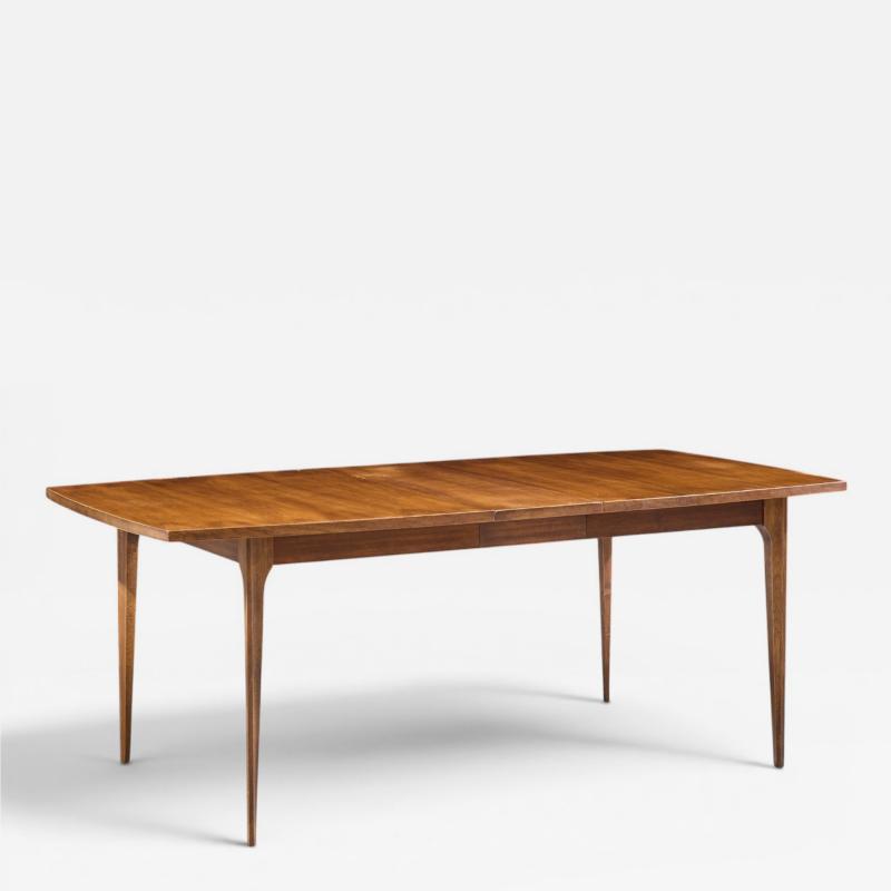  Broyhill Brasilia Broyhill Brasilia Mid Century Walnut Expanding Dining Table with 1 Leaf